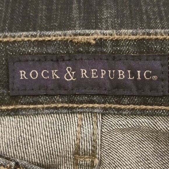 Rock & Republic Kasandra Dark Wash Jeans Size 2 - Picture 5 of 8